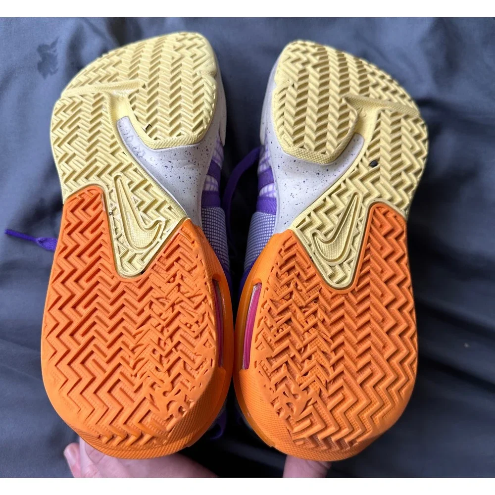 Nike LeBron 21 GS Purple Gaze Basketball Shoes DQ8650-101 Mens 5.5Y Womens 7